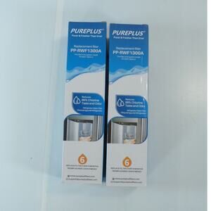 Lot of 2 Pureplus PP-RWF1300A Replacement Refrigerator Water Filter LG, Kenmore
